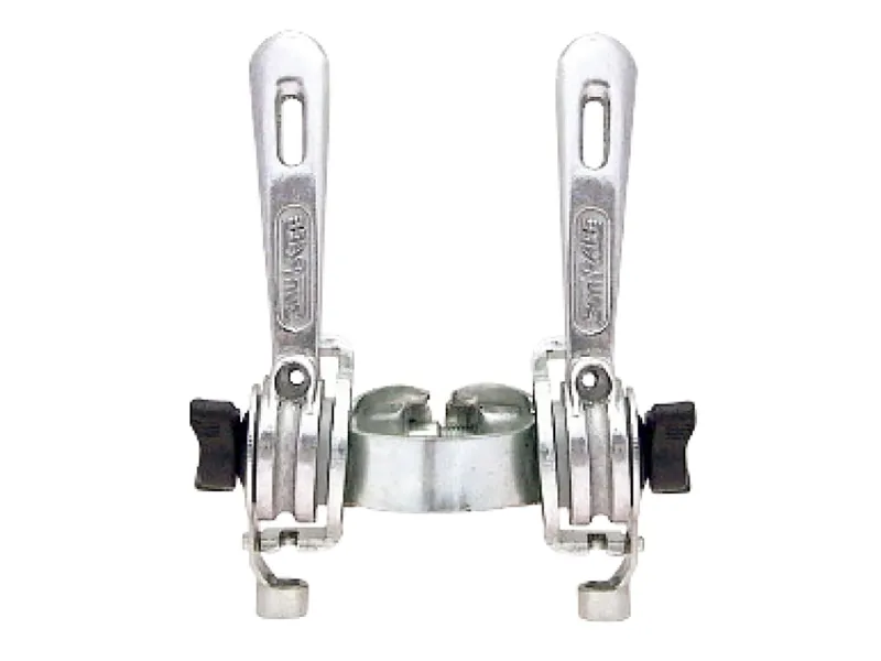 Sunrace R30 Downtube Shifters Silver 28.6mm Clamp On
